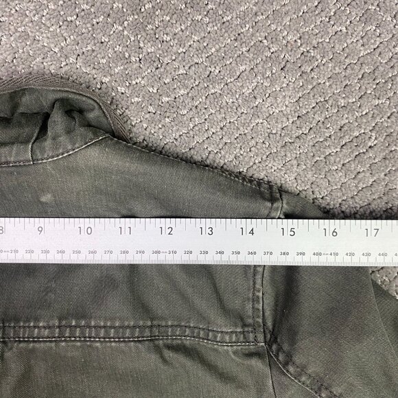 J. CREW Relaxed Boyfriend Field Jacket Women's XS Green Cotton Military Gorpcore - Picture 10 of 12